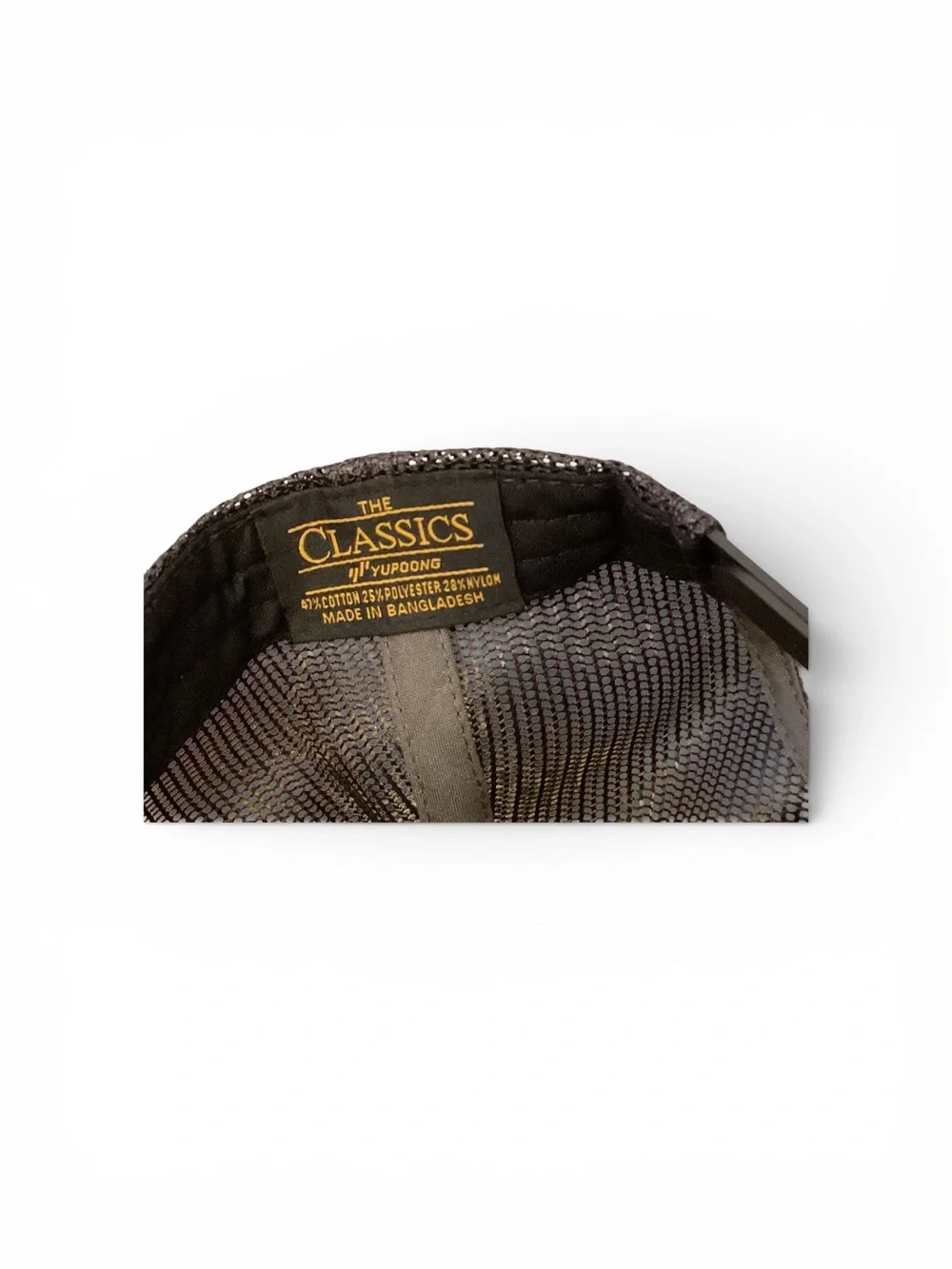 The Classics Black Cap with White  Woven RYOT  Label